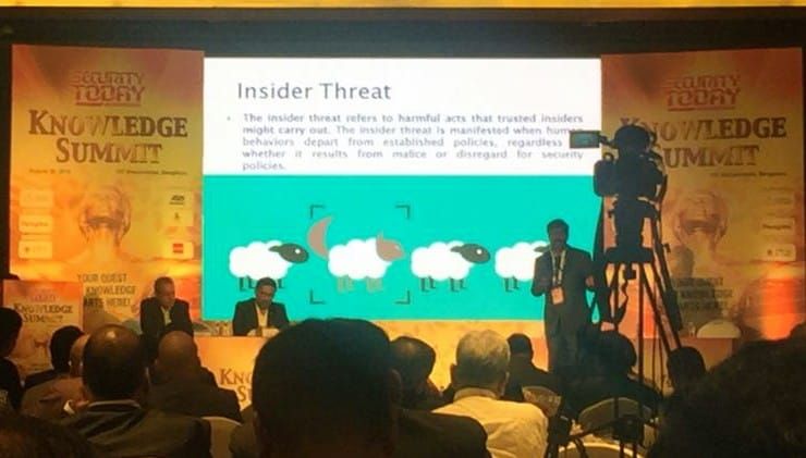 Presenting on predictive criminal profiling, Security Today Knowledge Summit, Bengaluru, 2018