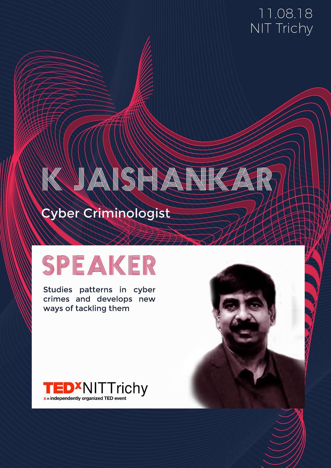 Speaker announcement, TEDxNITTrichy, 2018