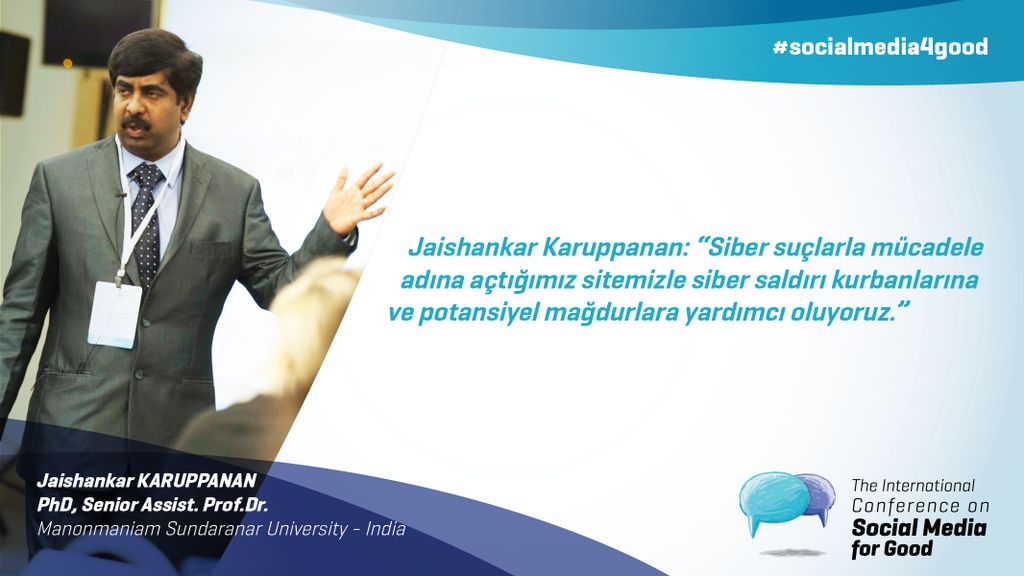 International Conference on Social Media for Good, Istanbul, 2015